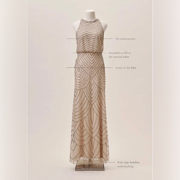 New BHLDN Adrianna Papell Madigan Dress Size 6 MSRP: $199 B16 - Picture 8 of 12